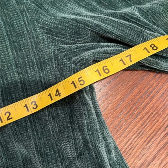 Emerald Green Velvet Cardigan Vintage Fairy 90s Coquette Cottagecore Whimsigoth - Picture 6 of 8